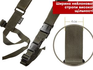 Тактичний 3-точковий збройовий ремінь FRAG - Зображення 3